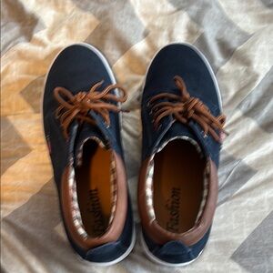 Men's Navy and Brown Casual Shoes